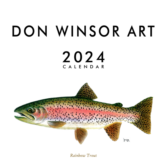 Don Winsor Art 2024 Wall Calendar - Wildlife & Scenic Paintings